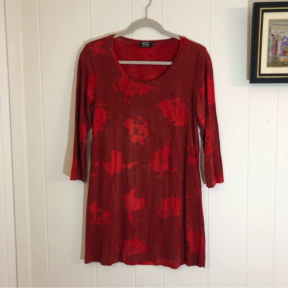 Artofcloth Tunic Dress Abstract Pattern Small